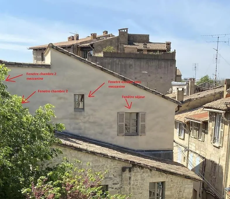 Appart 75 M2 Intramuros Sur Cour Avignon 0*,  Frankrike